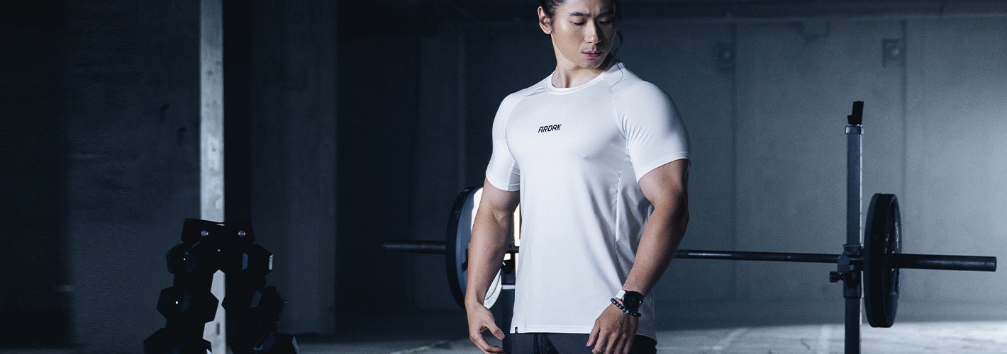 男款 - 短袖 - 訓練款 - AROAK 機能健身服飾 | 專為健人打造