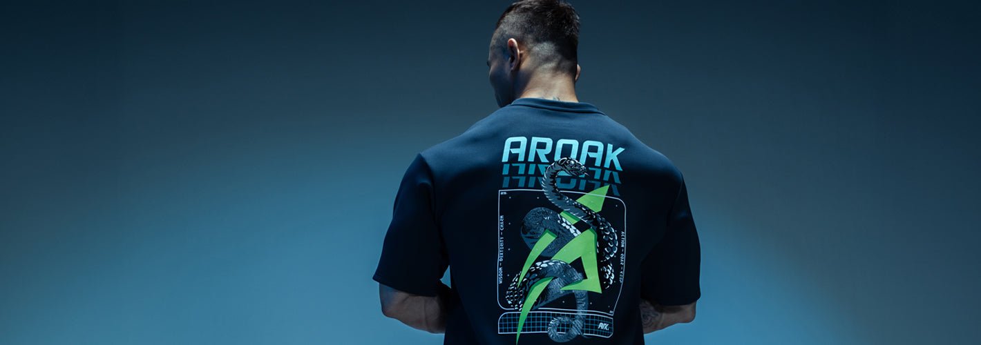 男款 - 短袖 - OVERSIZED - AROAK 機能健身服飾 | 專為健人打造