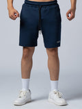 AirFlex™ 寬版機能開岔訓練短褲 (丈青) - AROAK 機能健身服飾 | 專為健人打造