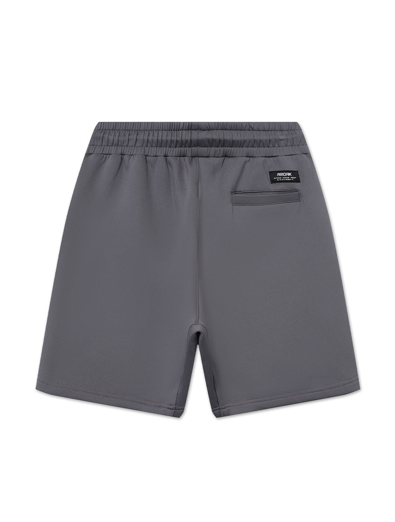 AirFlex™ 機能開岔訓練短褲 (鐵灰) - AROAK 機能健身服飾 | 專為健人打造