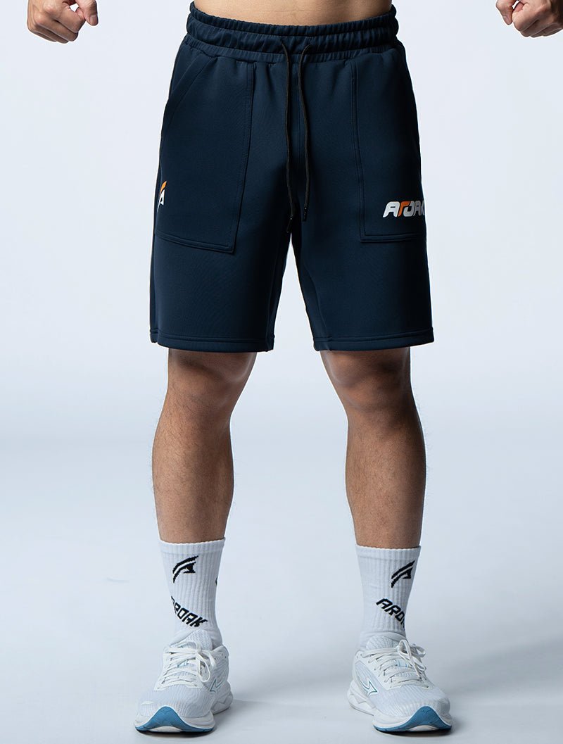 AirFlex™ 極限之巔訓練短褲 (丈青) - AROAK 機能健身服飾 | 專為健人打造