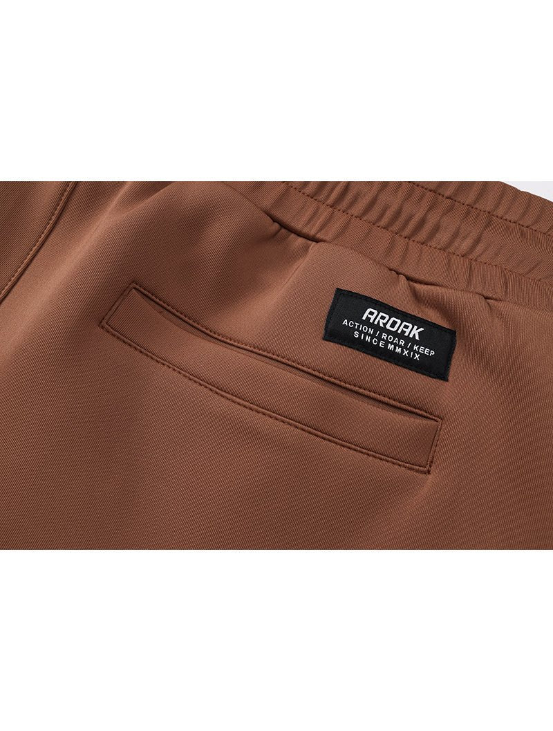 AirFlex™ 機能剪接運動短褲 (淺灰) - AROAK 機能健身服飾 | 專為健人打造