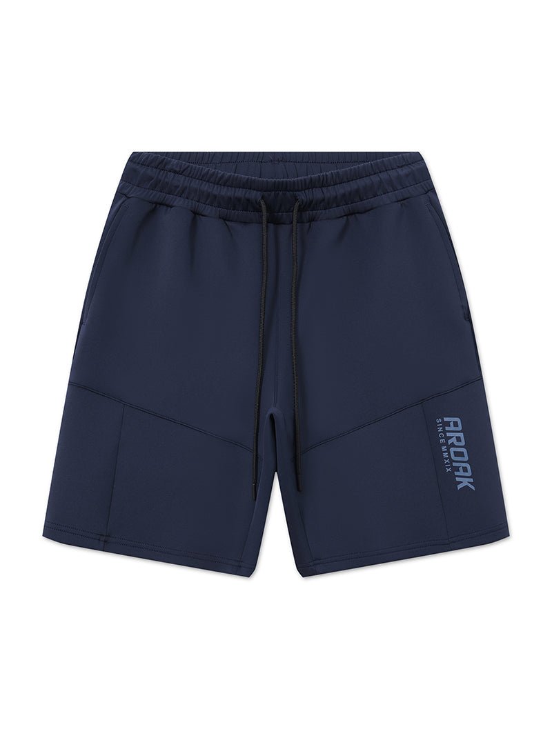 AirFlex™ 機能剪接運動短褲 (丈青) - AROAK 機能健身服飾 | 專為健人打造