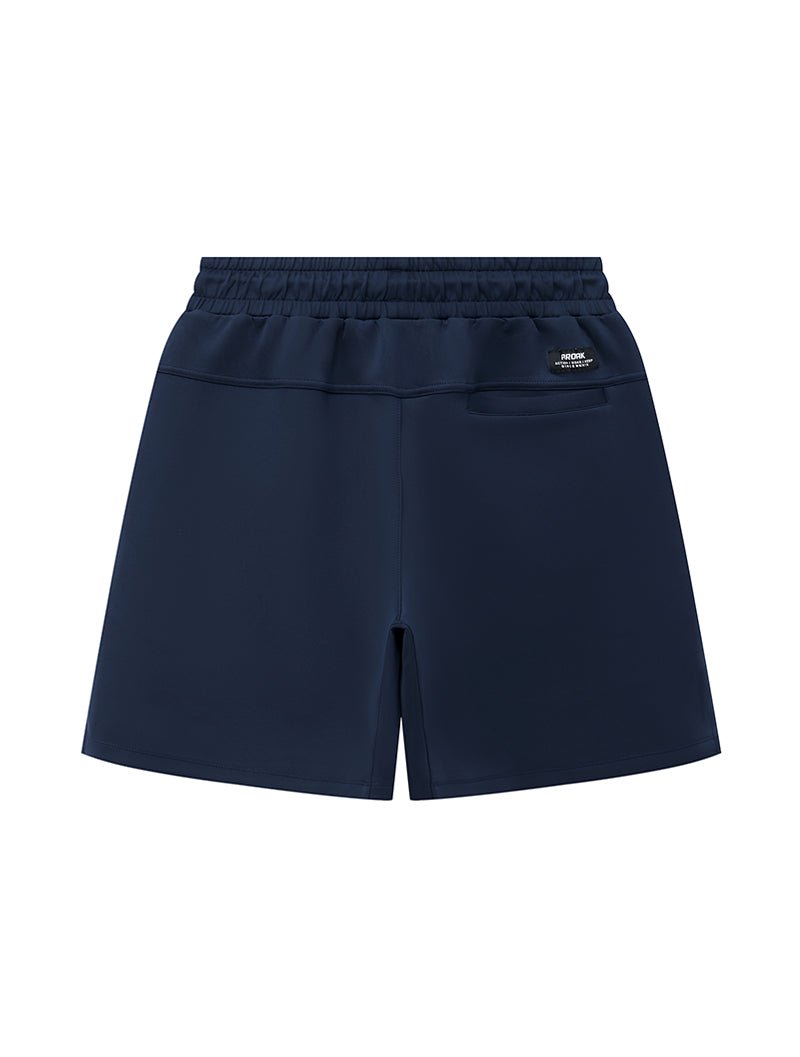 AirFlex™ 寬版機能開岔訓練短褲 (丈青) - AROAK 機能健身服飾 | 專為健人打造