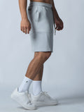 AirFlex™ 機能剪接運動短褲 (淺灰) - AROAK 機能健身服飾 | 專為健人打造