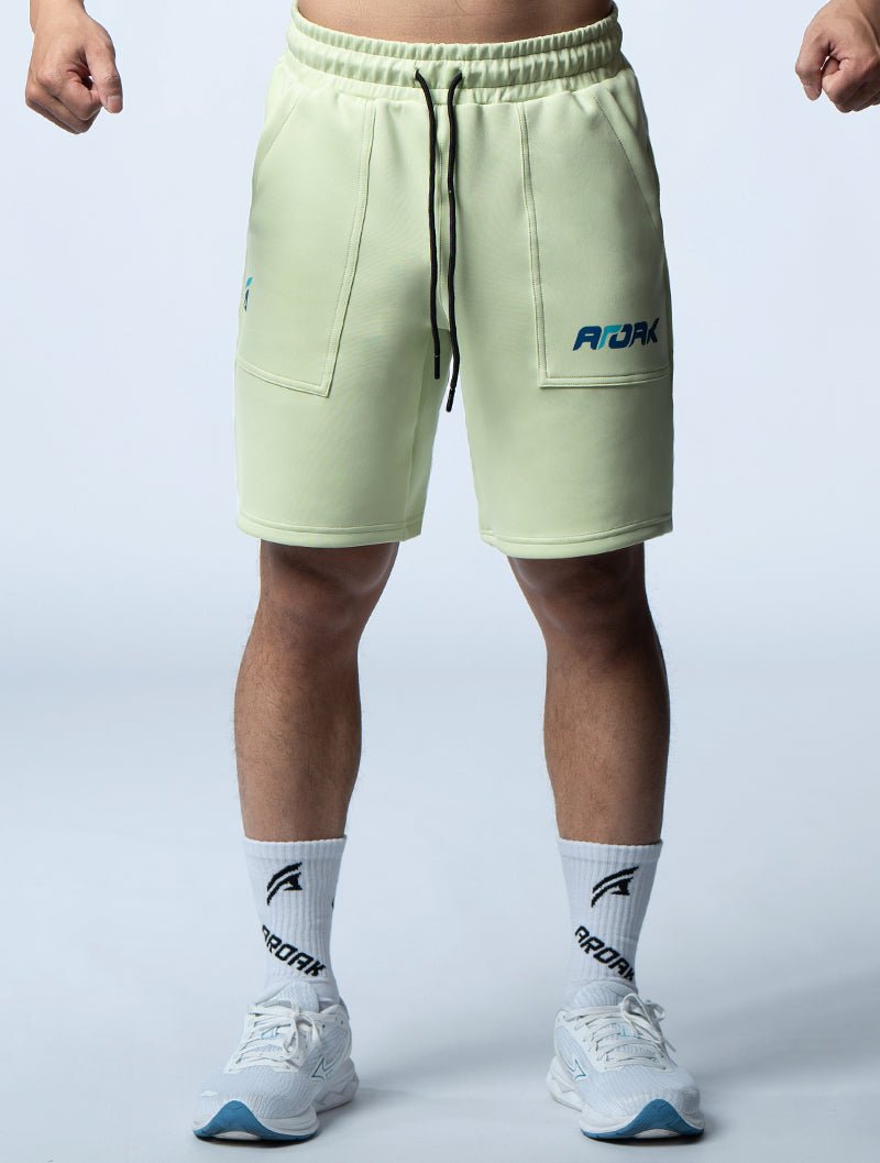 AirFlex™ 極限之巔訓練短褲 (果綠) - AROAK 機能健身服飾 | 專為健人打造