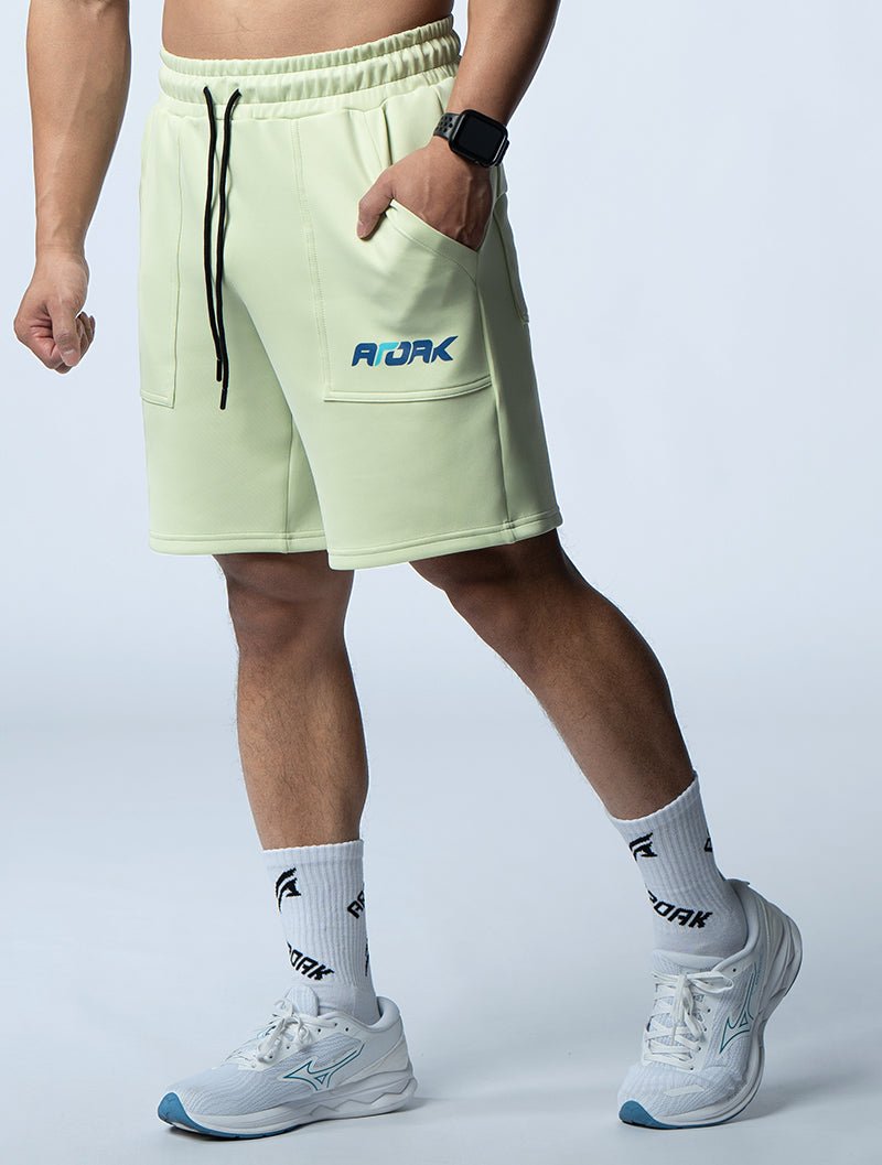 AirFlex™ 極限之巔訓練短褲 (果綠) - AROAK 機能健身服飾 | 專為健人打造