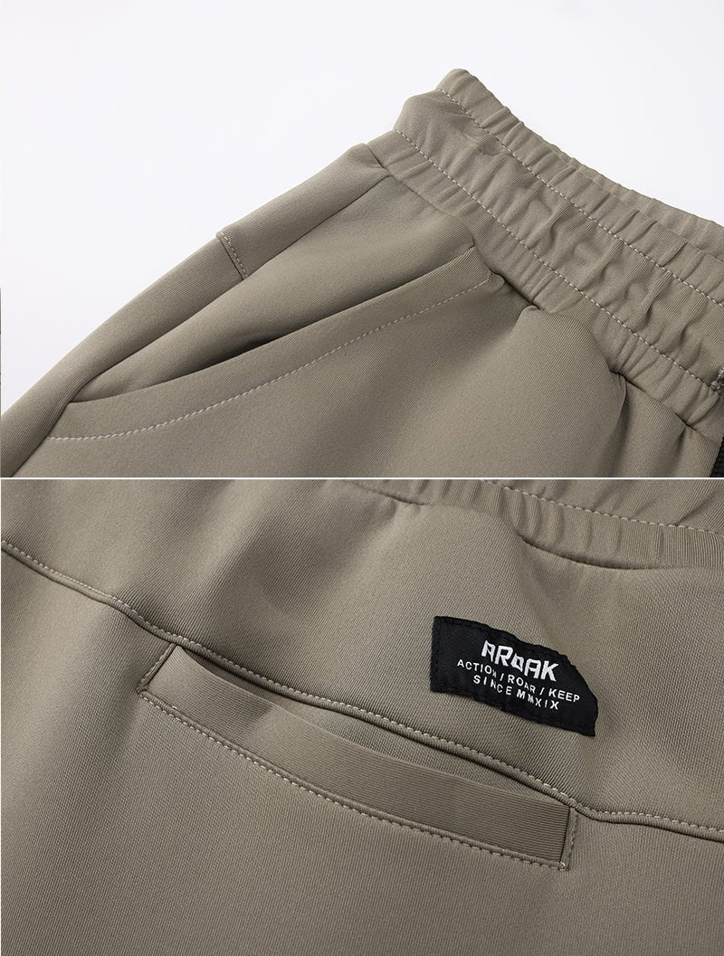 AirFlex™ 磁釦機能口袋訓練長褲 (鐵灰) - AROAK 機能健身服飾 | 專為健人打造