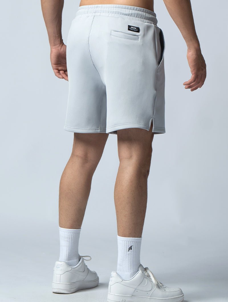 AirFlex™ 機能開岔訓練短褲 (淺灰) - AROAK 機能健身服飾 | 專為健人打造