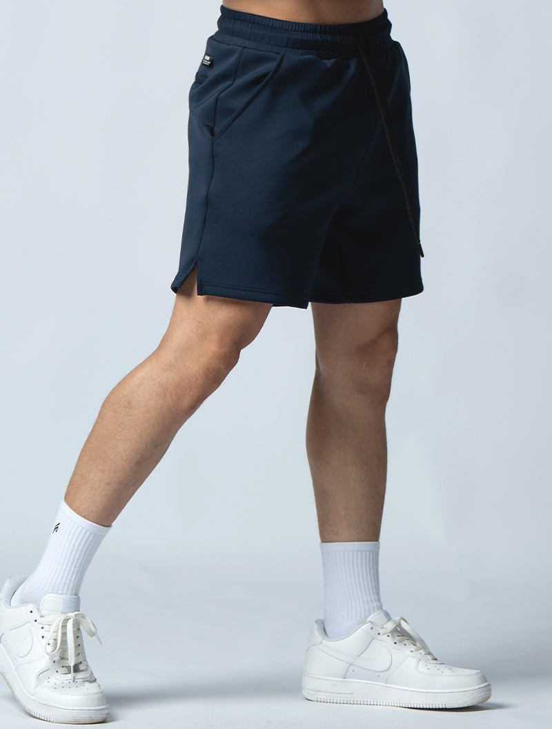 AirFlex™ 機能開岔訓練短褲 (丈青) - AROAK 機能健身服飾 | 專為健人打造