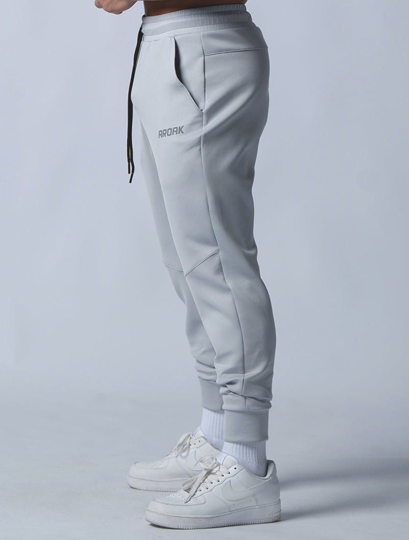 AirFlex™ 機能基礎訓練長褲 (淺灰) - AROAK 機能健身服飾 | 專為健人打造