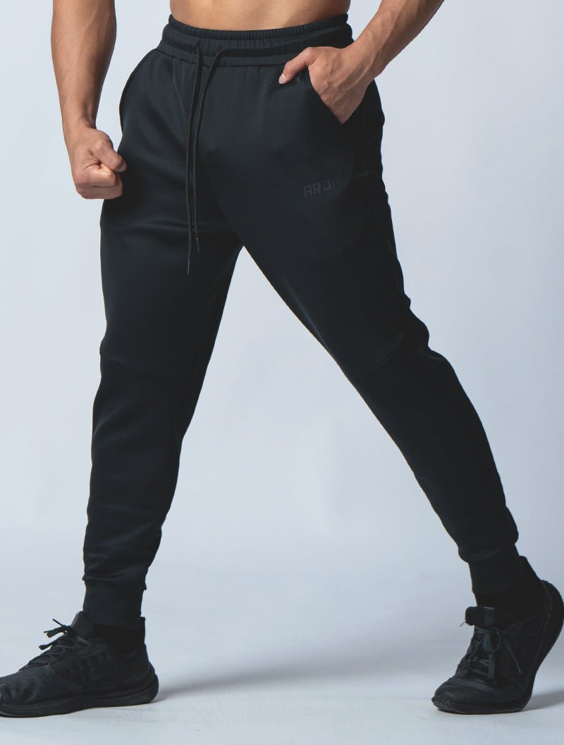 AirFlex™ 機能基礎訓練長褲 (黑) - AROAK 機能健身服飾 | 專為健人打造