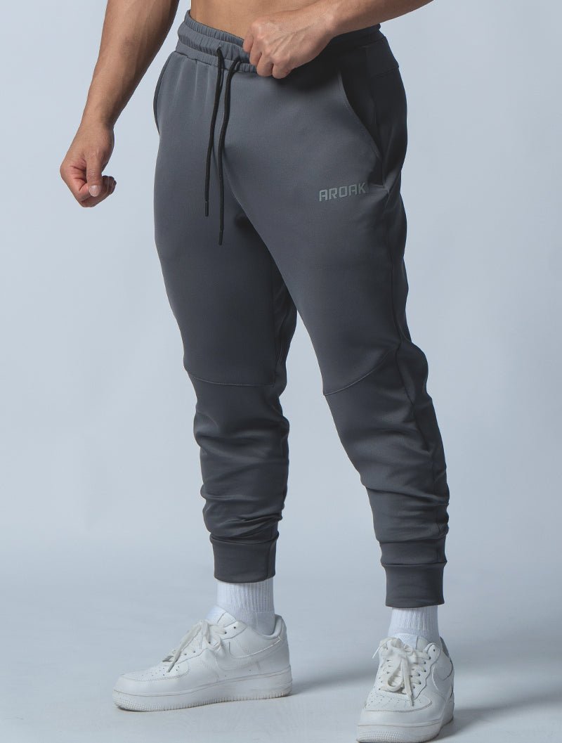 AirFlex™ 機能基礎訓練長褲 (鐵灰) - AROAK 機能健身服飾 | 專為健人打造