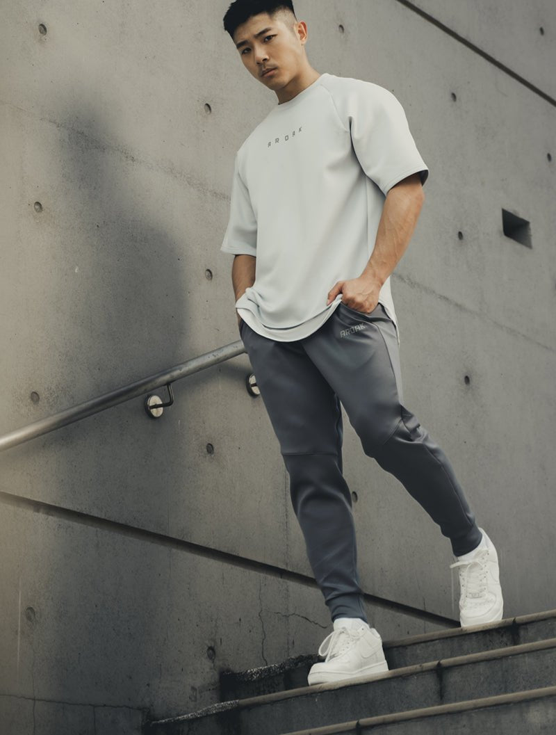 AirFlex™ 機能基礎訓練長褲 (鐵灰) - AROAK 機能健身服飾 | 專為健人打造