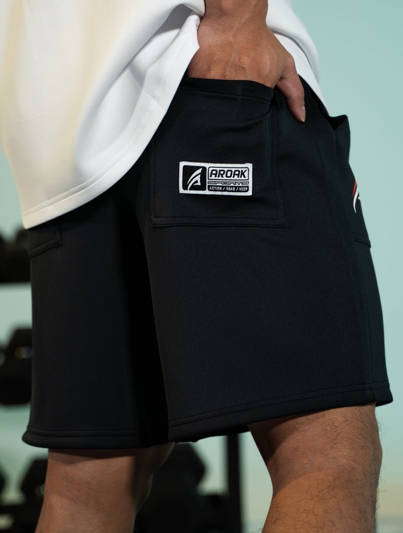 AirFlex™ 極限之巔訓練短褲 (鐵灰) - AROAK 機能健身服飾 | 專為健人打造