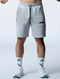 AirFlex™ 極限之巔訓練短褲 (淺灰) - AROAK 機能健身服飾 | 專為健人打造