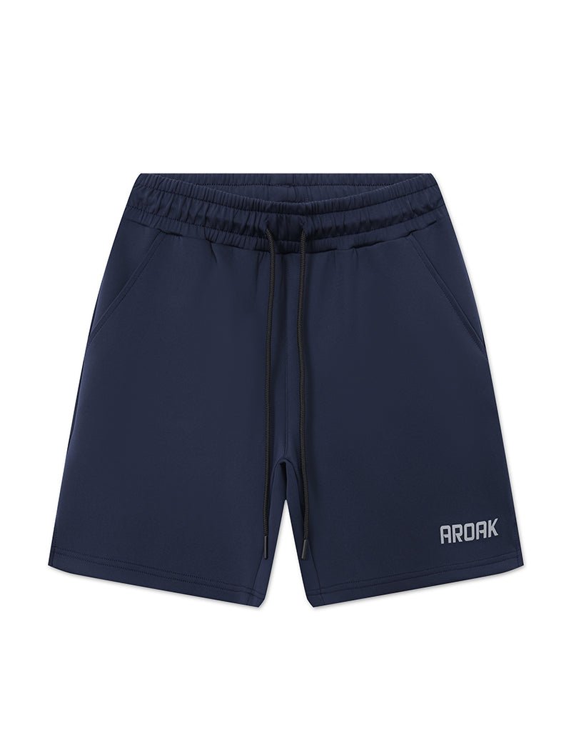AirFlex™ 機能開岔訓練短褲 (丈青) - AROAK 機能健身服飾 | 專為健人打造