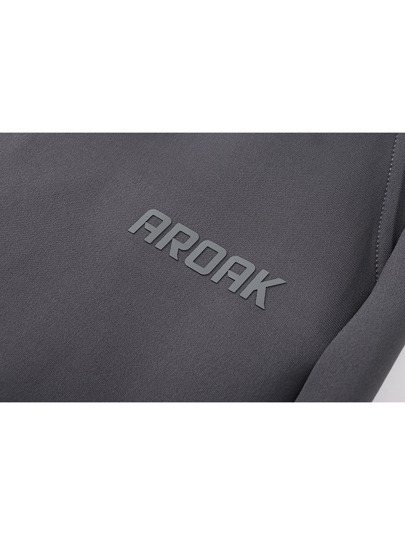 AirFlex™ 機能基礎訓練長褲 (鐵灰) - AROAK 機能健身服飾 | 專為健人打造