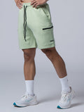 AirFlex™ 拉鍊貼袋訓練短褲 (果綠) - AROAK 機能健身服飾 | 專為健人打造