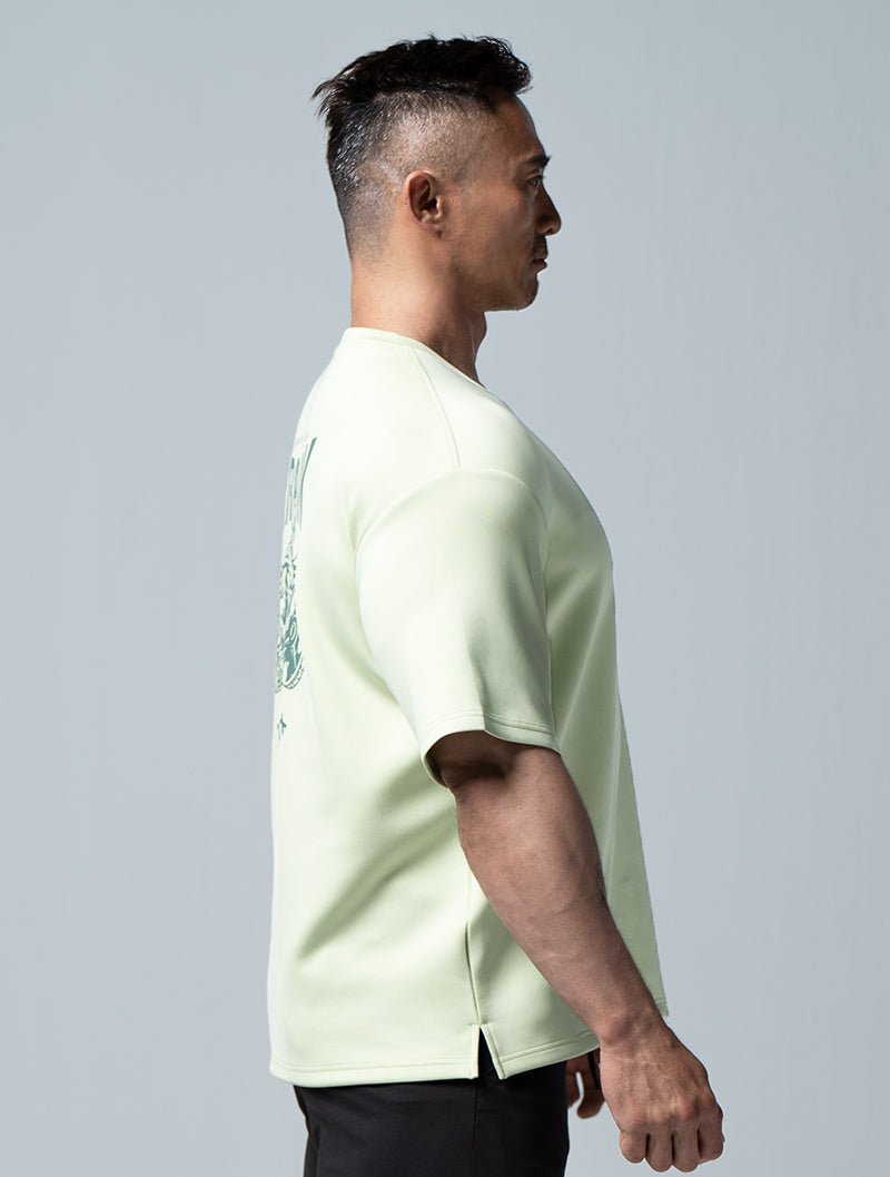 AirFlex™ 戰士的怒吼 OVERSIZED短袖上衣 (果綠) - AROAK 機能健身服飾 | 專為健人打造