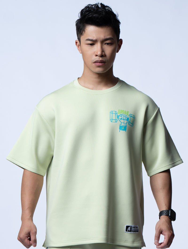 AirFlex™ OVERSIZED堅毅之舉短袖上衣 (果綠) - AROAK 機能健身服飾 | 專為健人打造