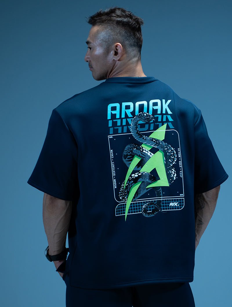 AirFlex™ OVERSIZED乙巳蛇年短袖上衣(丈青) – AROAK 機能健身
