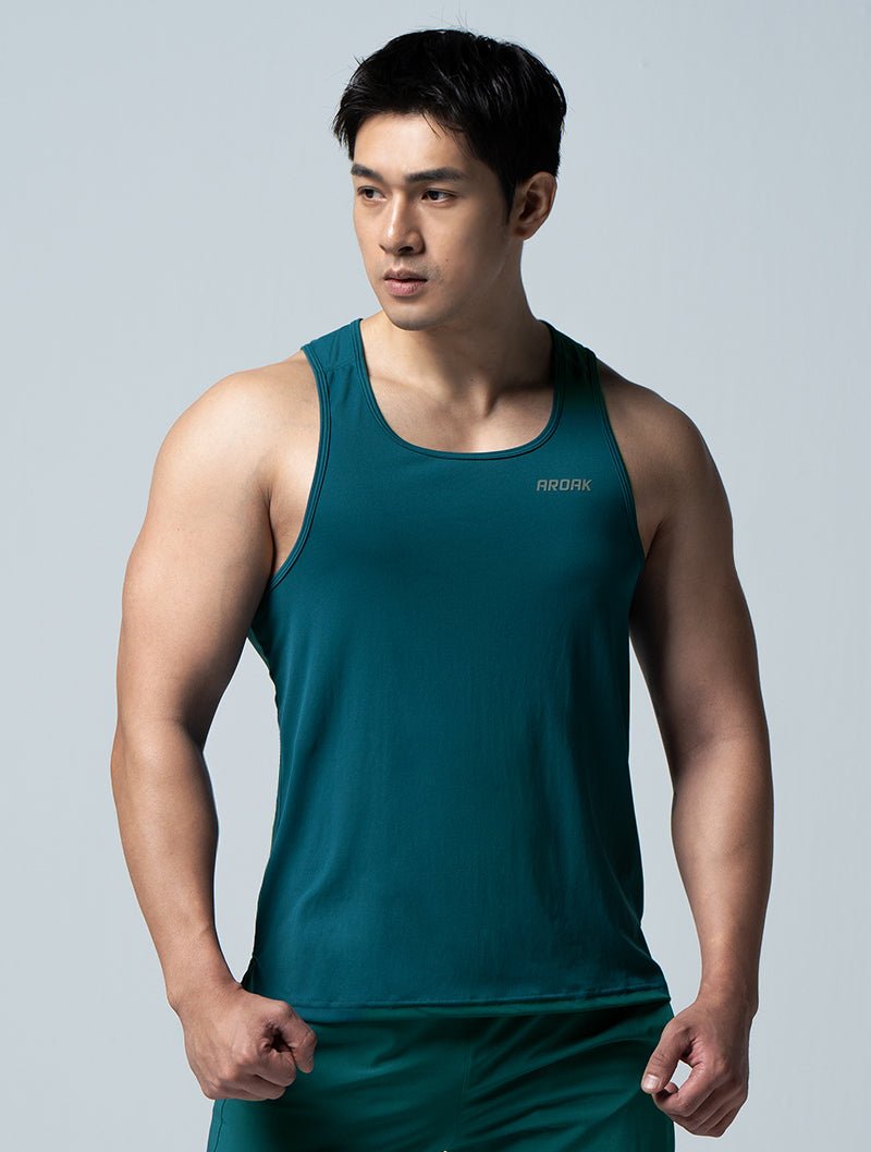 Airy™ 輕量機能疾速背心 (湖藍) - AROAK 機能健身服飾 | 專為健人打造
