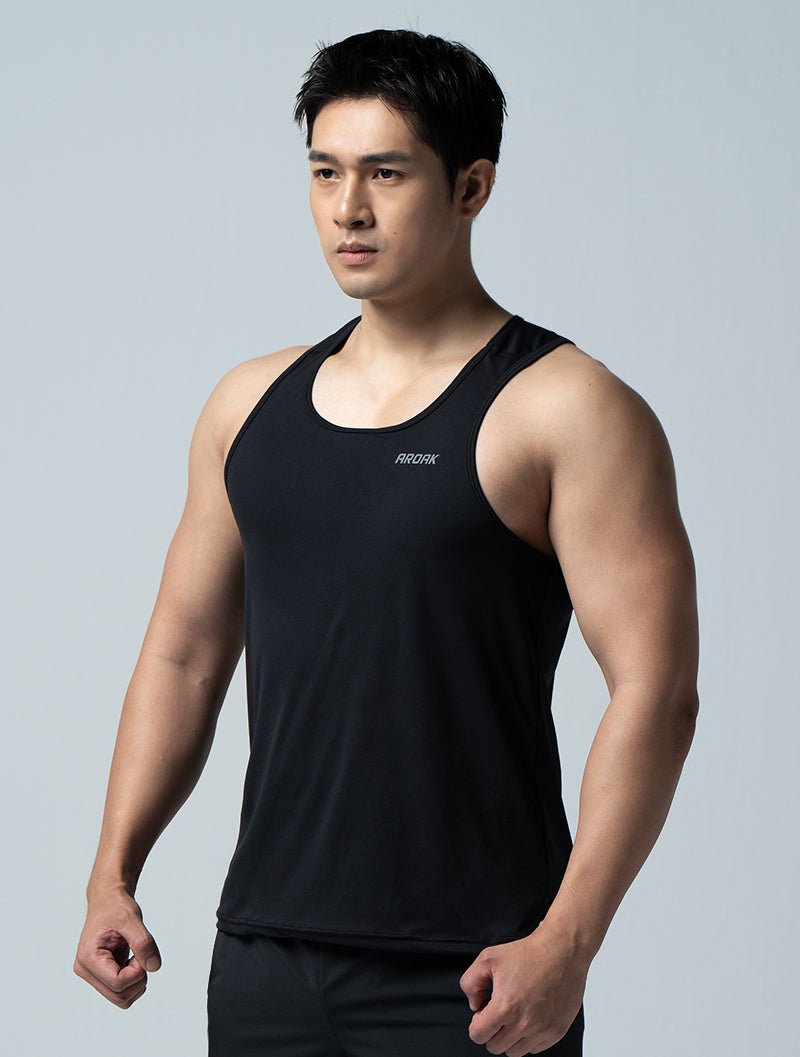 Airy™ 輕量機能疾速背心 (黑) - AROAK 機能健身服飾 | 專為健人打造