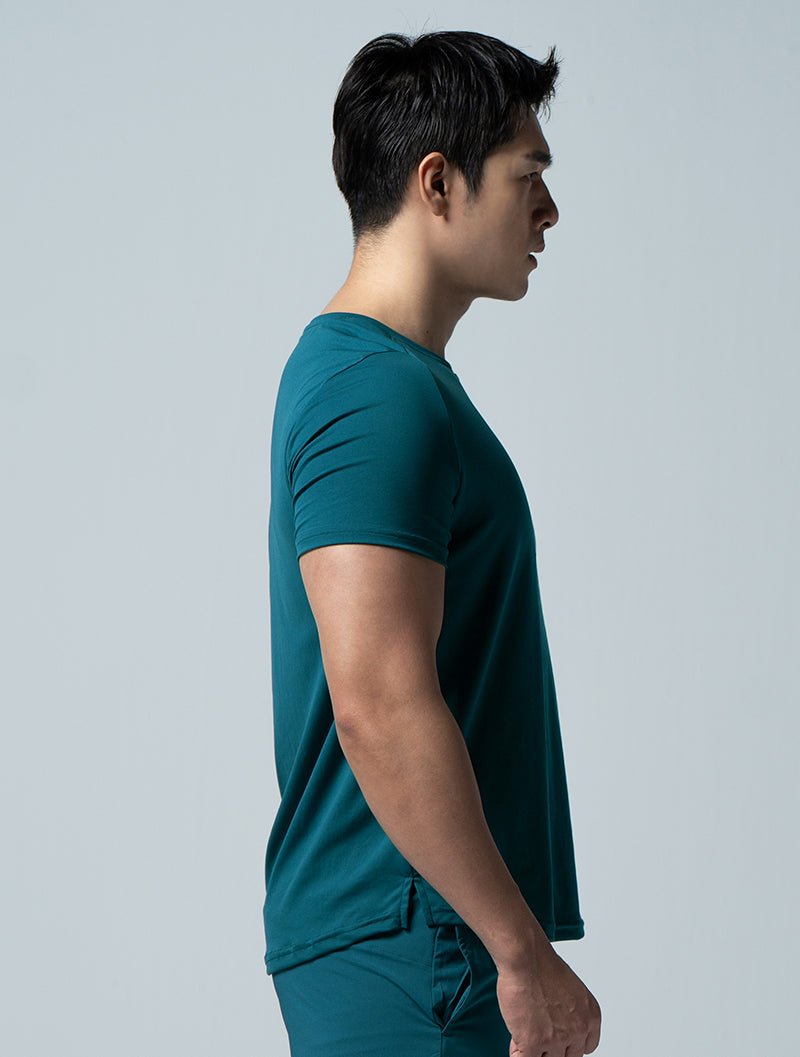 Airy™ 輕量機能疾速短袖上衣 (湖藍) - AROAK 機能健身服飾 | 專為健人打造