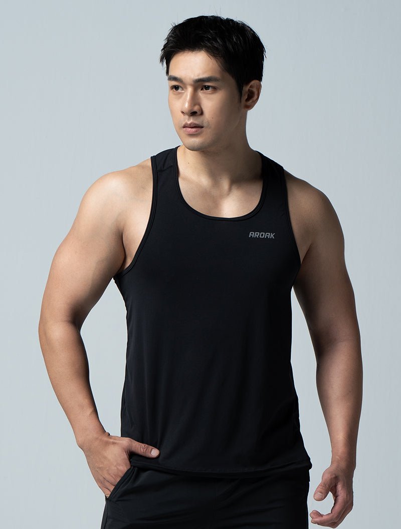 Airy™ 輕量機能疾速背心 (黑) - AROAK 機能健身服飾 | 專為健人打造