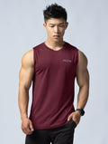 ArcTech™ 機能寬肩訓練背心 (酒紅) - AROAK 機能健身服飾 | 專為健人打造