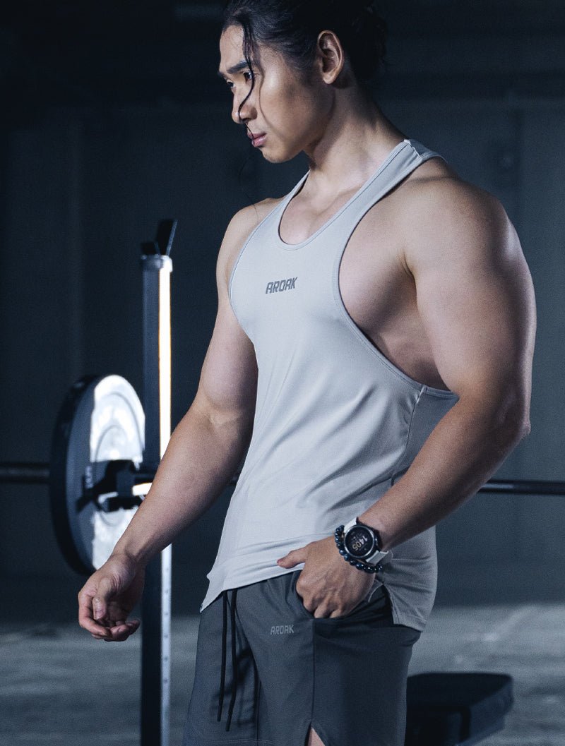 ArcTech™ 機能挖背訓練背心 (酒紅) - AROAK 機能健身服飾 | 專為健人打造
