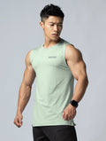 ArcTech™ 機能寬肩訓練背心 (淺灰綠) - AROAK 機能健身服飾 | 專為健人打造