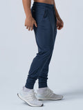 ArcTech™機能拉鍊口袋長褲 (深藍) - AROAK 機能健身服飾 | 專為健人打造