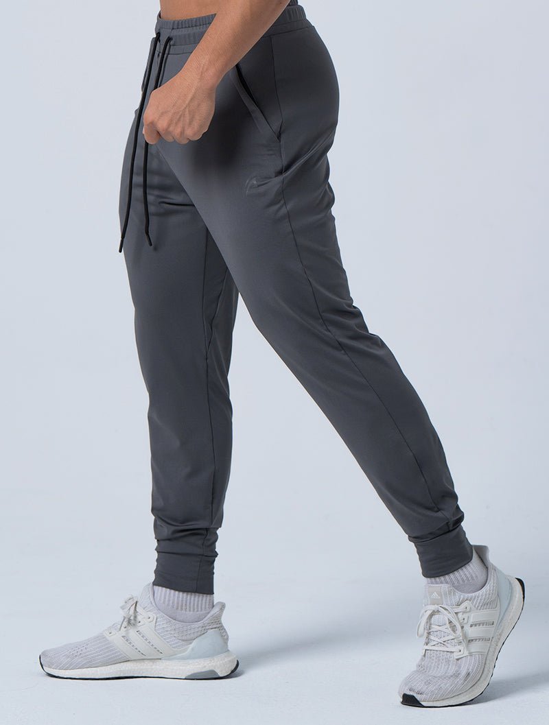 ArcTech™機能拉鍊口袋長褲 (鐵灰) - AROAK 機能健身服飾 | 專為健人打造