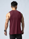 ArcTech™ 機能寬肩訓練背心 (酒紅) - AROAK 機能健身服飾 | 專為健人打造