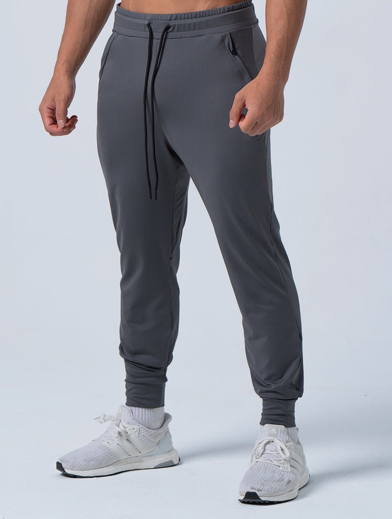 ArcTech™機能拉鍊口袋長褲 (鐵灰) - AROAK 機能健身服飾 | 專為健人打造