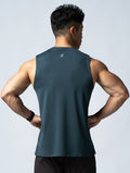 ArcTech™ 機能寬肩訓練背心 (藍綠) - AROAK 機能健身服飾 | 專為健人打造