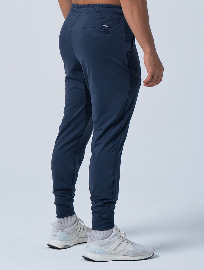 ArcTech™機能拉鍊口袋長褲 (深藍) - AROAK 機能健身服飾 | 專為健人打造