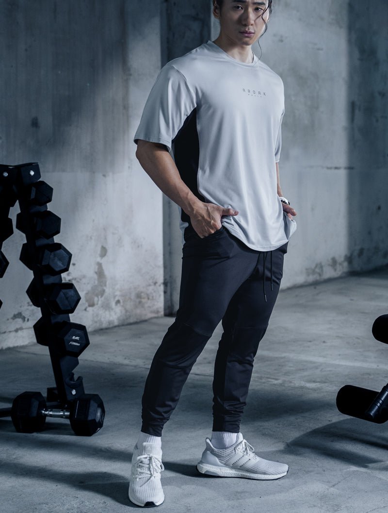 ArcTech™ 機能立體剪裁長褲 (深藍) - AROAK 機能健身服飾 | 專為健人打造