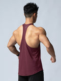 ArcTech™ 機能細肩挖背訓練背心 (酒紅) - AROAK 機能健身服飾 | 專為健人打造