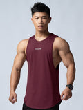 ArcTech™ 機能圓弧健身背心 (酒紅) - AROAK 機能健身服飾 | 專為健人打造