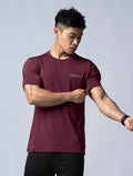 ArcTech™ 機能訓練上衣 (酒紅) - AROAK 機能健身服飾 | 專為健人打造