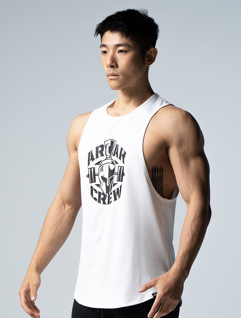 ArcTech™ AROAK CREW機能背心 (白) - AROAK 機能健身服飾 | 專為健人打造