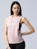 ArcTech™ 機能訓練側挖長版背心@ (櫻花紅) - AROAK 機能健身服飾 | 專為健人打造