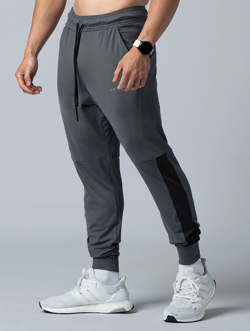 ArcTech™ - BTH機能脇邊拼接長褲 (鐵灰) - AROAK 機能健身服飾 | 專為健人打造