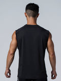 ArcTech™ Essential 寬肩剪接背心 (黑) - AROAK 機能健身服飾 | 專為健人打造