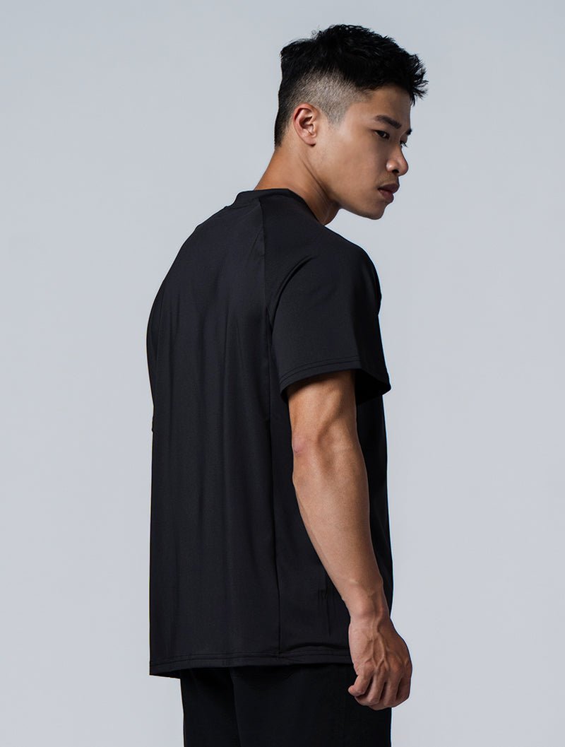 ArcTech™ Essential Oversized fit拉克蘭袖上衣 (黑) - AROAK 機能健身服飾 | 專為健人打造