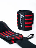 AROAK 重磅彈力護腕 (黑紅) - AROAK 機能健身服飾 | 專為健人打造