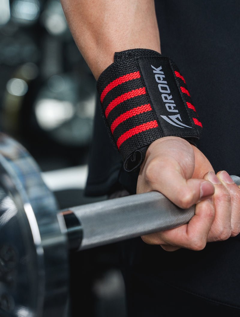 AROAK 重磅彈力護腕 (黑) - AROAK 機能健身服飾 | 專為健人打造